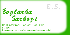 boglarka sarkozi business card