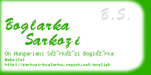boglarka sarkozi business card